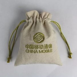 Porcellana Borsa di cordone amichevole della tela del cotone di Eco per serigrafia di compera fornitore