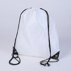Porcellana Zaino bianco del cordone di Trainning, grande borsa impermeabile di sport del cordone società
