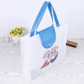Pieghevole ricicli il sacchetto della spesa pieghevole/borse di drogheria pieganti blu