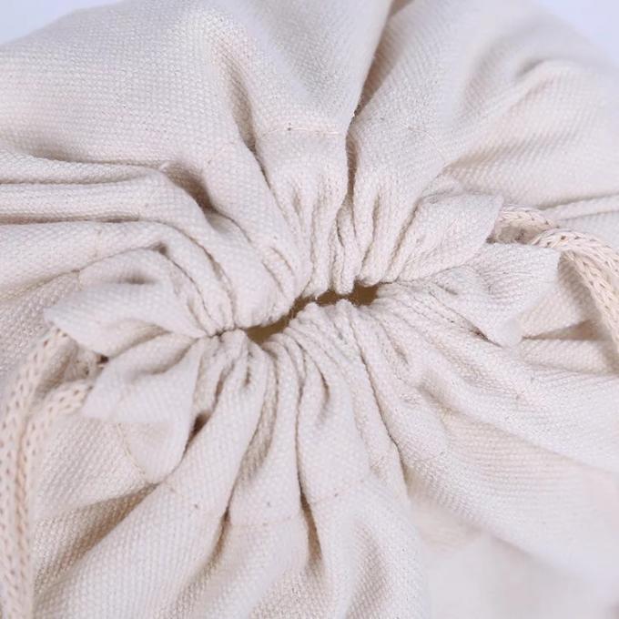Borsa di cordone naturale variopinta della tela del cotone con la corda lunga di durezza